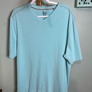 Age of Wisdom Turquoise V-Neck Tee